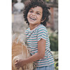 Avery Striped Pocket Tee, Pink & Teal Stripe - Shirts - 2