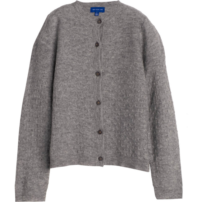 Karolina Knit Cardigan, Grey - Cardigans - 1