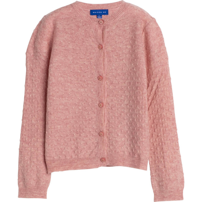 Karolina Knit Cardigan, Dusty Rose - Cardigans - 1