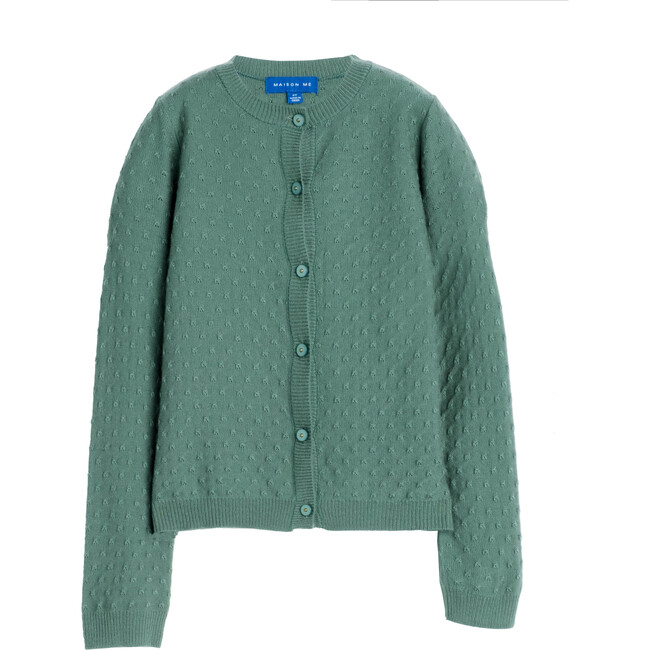 Karolina Knit Cardigan, Sage Green - Cardigans - 1