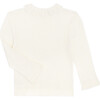 Quinn Lacey Collared Sweater, Cream - Sweaters - 1 - thumbnail