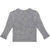 Quinn Lacey Collared Sweater, Grey - Sweaters - 2