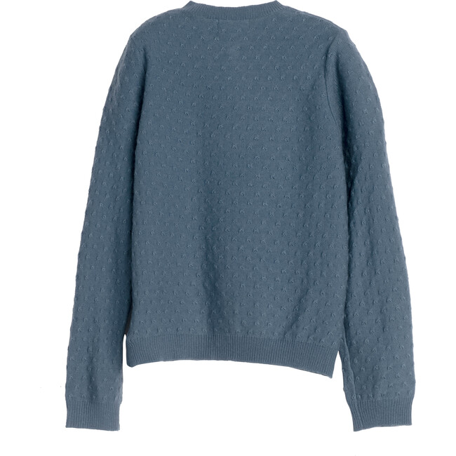 Karolina Knit Cardigan, Dusty Blue - Cardigans - 2