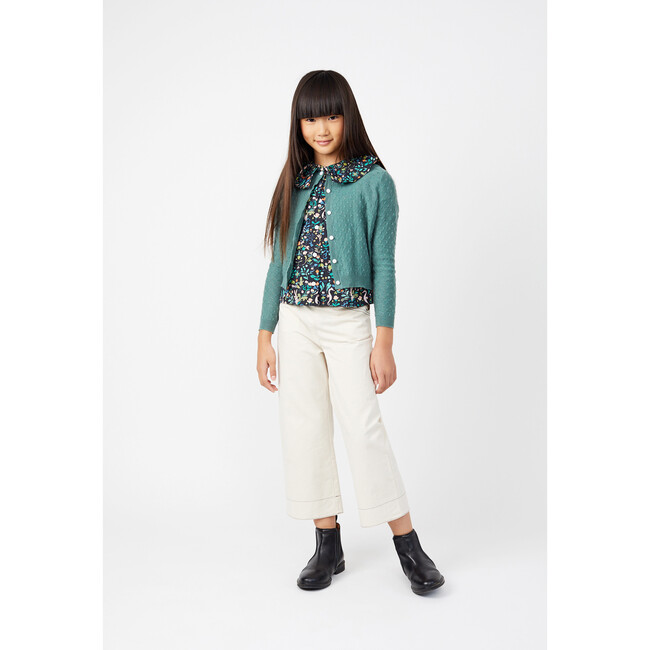 Karolina Knit Cardigan, Sage Green - Cardigans - 3