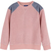 River Terry Sweatshirt, Pink & Dusty Blue - Sweatshirts - 1 - thumbnail