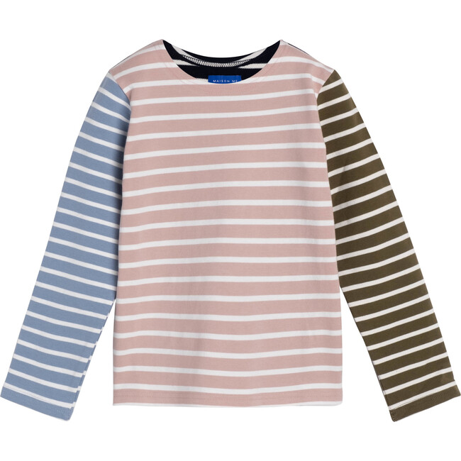 Sloane Striped Long Sleeve, Pink Multi - Shirts - 1