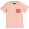Avery Contrast Pocket Tee, Rose - Shirts - 1 - thumbnail