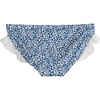 Bridget Ruffle Bikini Bottom, Blue Ditsy Floral - Two Pieces - 2