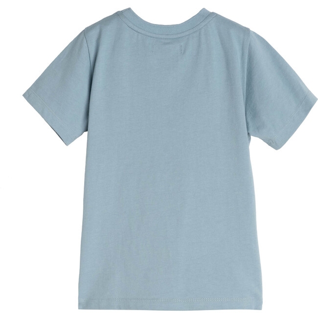 Avery Contrast Pocket Tee, Sky Blue - Shirts - 3