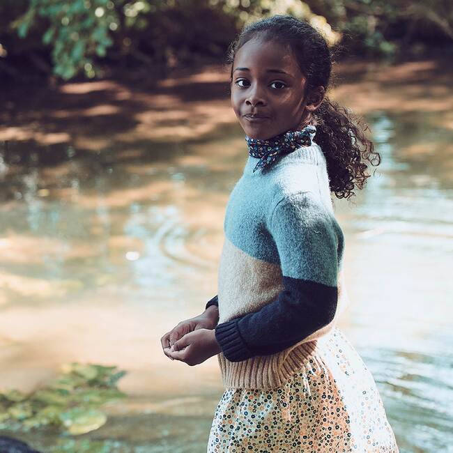 Cassie Skirt, White Ditsy Flower - Skirts - 2