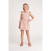 Millie Overall Dress, Blush Pink Twill - Play Dresses - 3