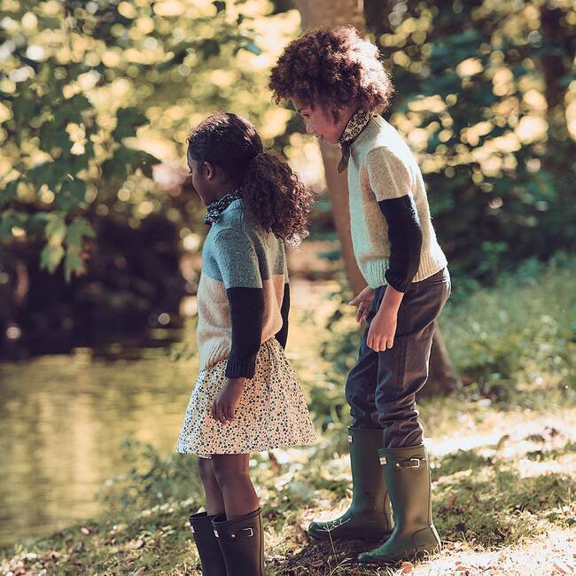 Cassie Skirt, White Ditsy Flower - Skirts - 4