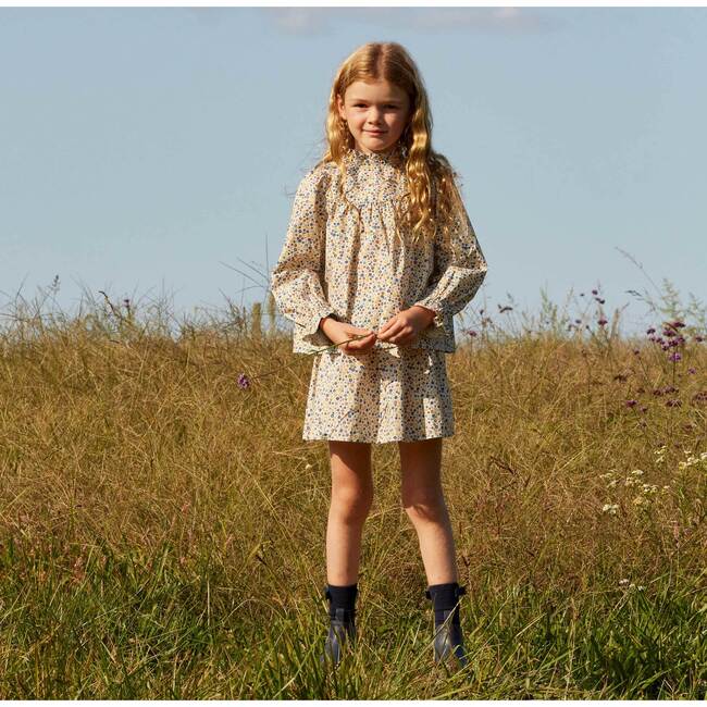 Cassie Skirt, White Ditsy Flower - Skirts - 6