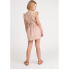 Millie Overall Dress, Blush Pink Twill - Play Dresses - 5