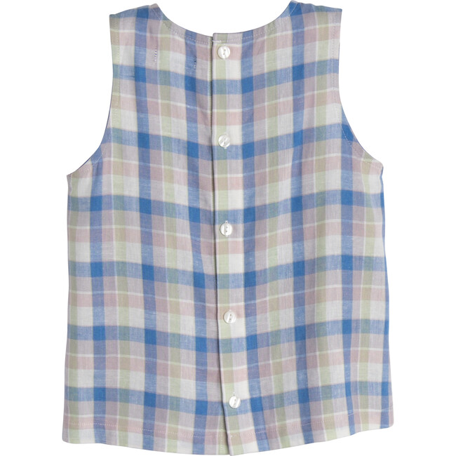 Koko Top, Blue Multi Check - Shirts - 3