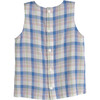 Koko Top, Blue Multi Check - Shirts - 3