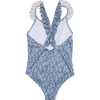 Sydney One Piece Swimsuit, Blue Ditsy Floral - One Pieces - 2