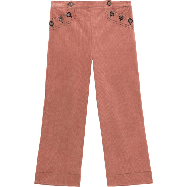 Tess Sailor Pant, Rose Corduroy - Pants - 1