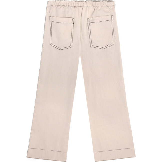 Tess Sailor Pant, Ivory Twill - Pants - 2