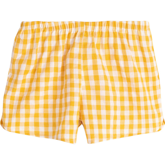 Catherine Gingham Short, Marigold - Shorts - 1