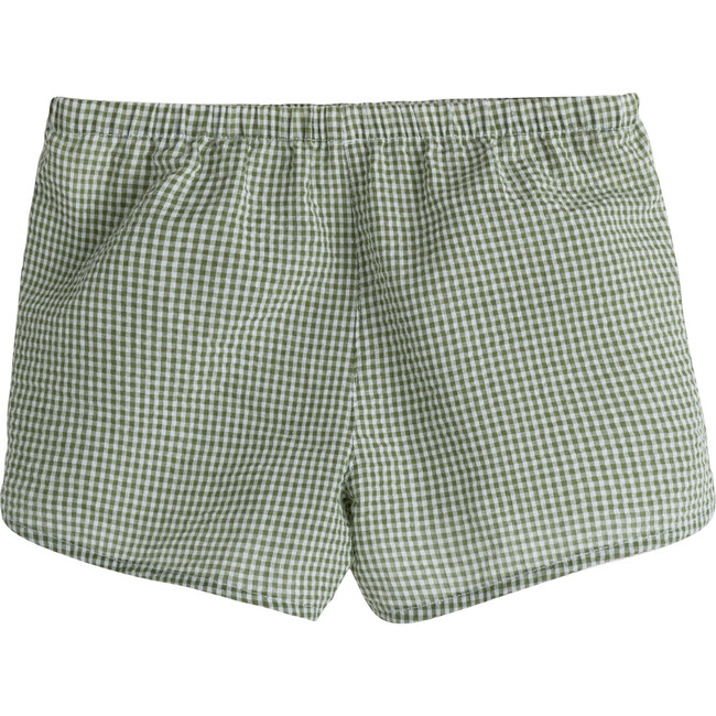 Catherine Gingham Short, Sage Green - Shorts - 3