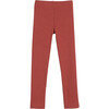 Reese Ribbed Legging, Dusty Red - Leggings - 1 - thumbnail