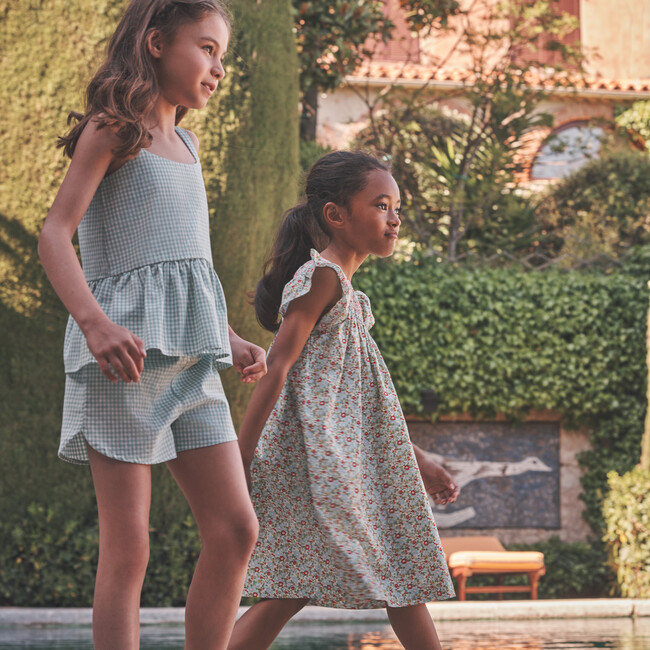 Catherine Short, Mini Sage Gingham - Shorts - 6