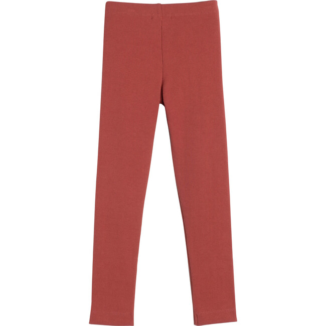 Reese Ribbed Legging, Dusty Red - Leggings - 3