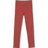 Reese Ribbed Legging, Dusty Red - Leggings - 3