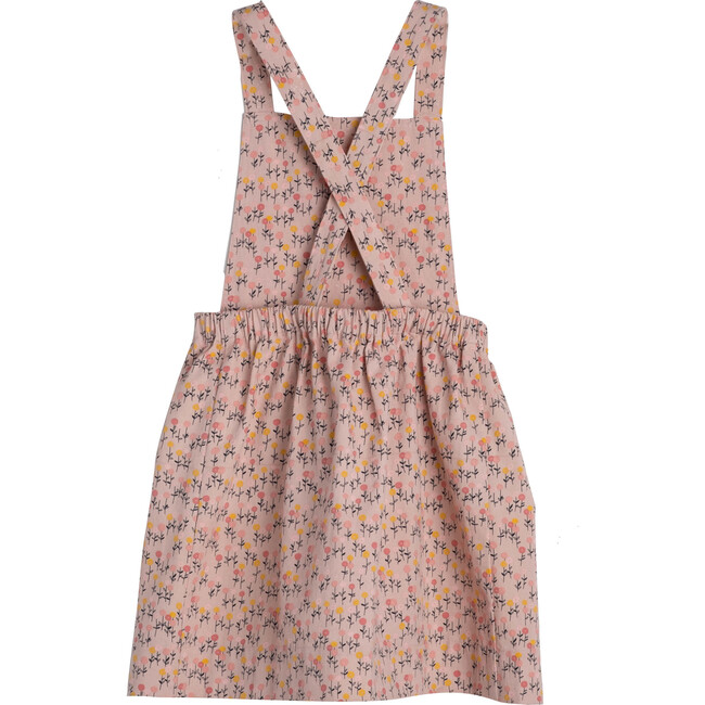 Millie Pinafore Dress, Pink Lollipop Flower - Dresses - 3