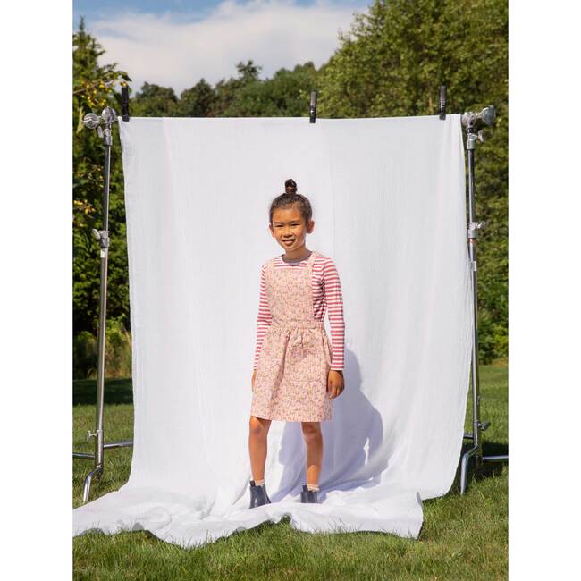 Millie Pinafore Dress, Pink Lollipop Flower - Dresses - 4