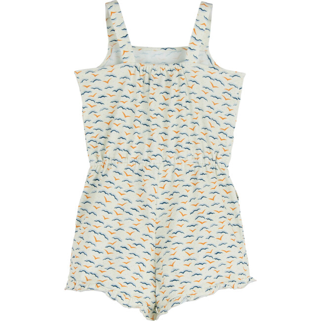 Lauren Jersey Romper, Flying Seagulls - Rompers - 3