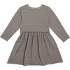 Marley Long Sleeve Jersey Dress, Blush & Green Stripe - Dresses - 2