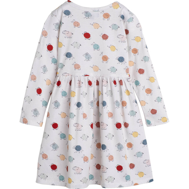 Marley Long Sleeve Jersey Dress, Animal Dots - Dresses - 2