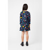 Marley Long Sleeve Jersey Dress, Navy Abstract Shapes - Dresses - 4