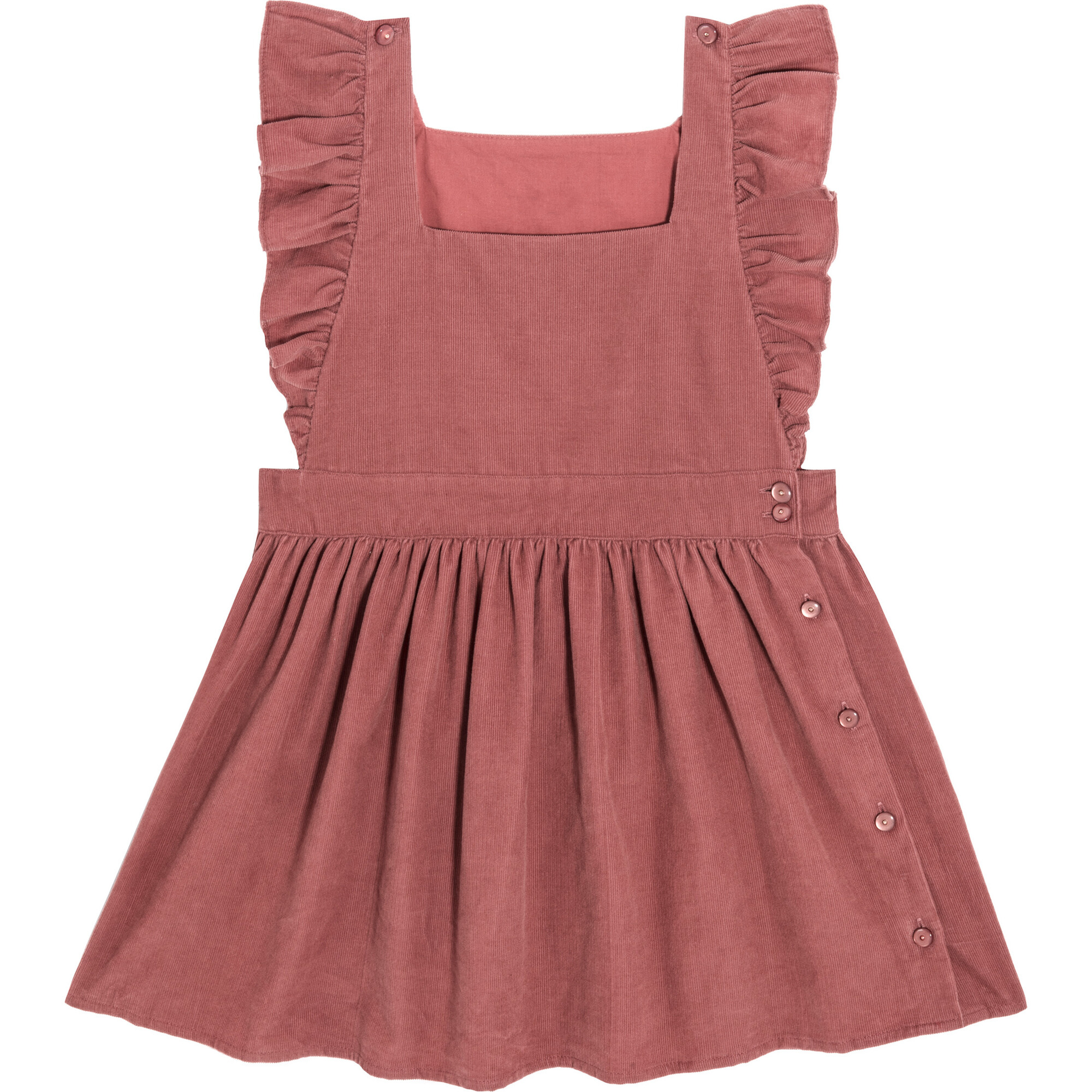 chinese dress ladies Cotton Cord Pinafore Dress
