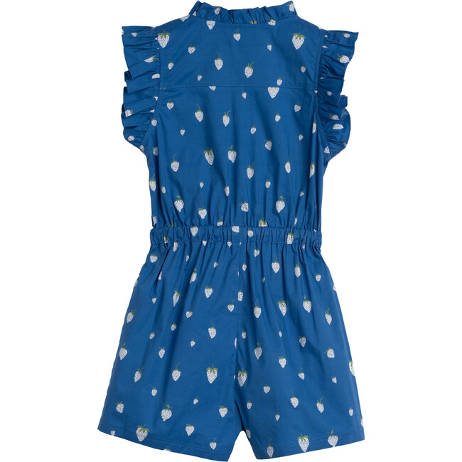 Maeve Romper, Blue Strawberries - Rompers - 2