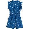 Maeve Romper, Blue Strawberries - Rompers - 2