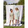 Emma Long Sleeve Collared Dress, Turquoise Blue Check - Dresses - 5