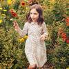 Emma Long Sleeve Collared Dress, White Lollipop Flower - Dresses - 2