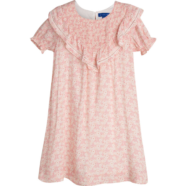 Camille Dress, Pink Brushstroke Flowers - Dresses - 1