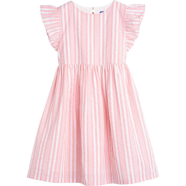 Lottie Dress, Candy Pink Stripe - Dresses - 1