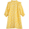 Cleo Dress, Sunshine Yellow Flower on Vine - Dresses - 3
