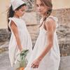 Mila Ruffle Tie Back Dress, Embroidered Cotton Voile - Dresses - 2