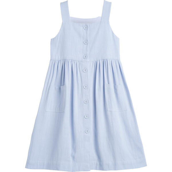 Olympia Button Front Dress, Powder Blue - Maison Me Dresses | Maisonette