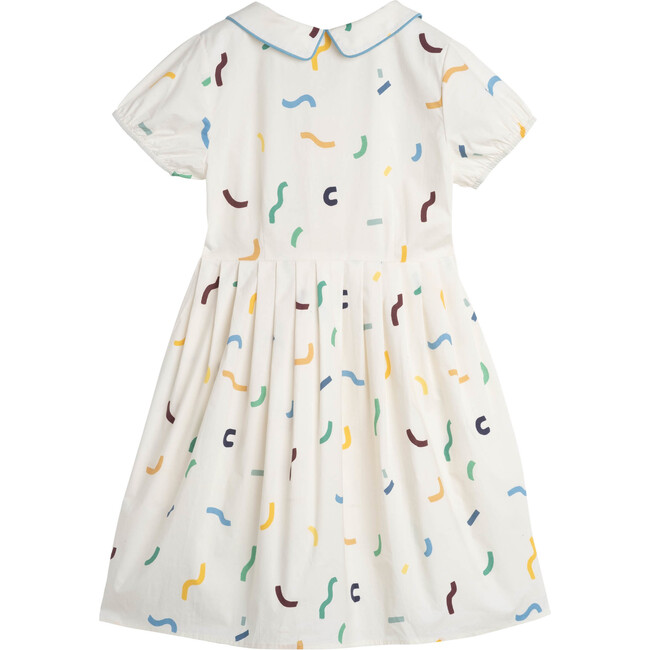 Emmalyn Short Sleeve Collared Dress, Squiggles - Dresses - 3