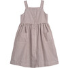 Olympia Button Front Dress, Mocha Stripe - Dresses - 1 - thumbnail