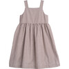Olympia Button Front Dress, Mocha Stripe - Dresses - 3