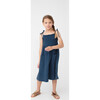 Rosie Smocked Dress, Navy Cotton Muslin - Dresses - 2