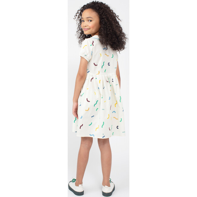 Emmalyn Short Sleeve Collared Dress, Squiggles - Dresses - 7